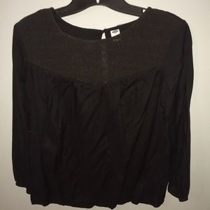 Flowy Old Navy black dress top. Size small but fits like a medium